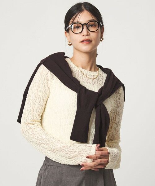 green label relaxing / グリーンレーベル リラクシング カットソー | 【WEB限定】＜at ease＞レース プルオーバー カットソー | 詳細21
