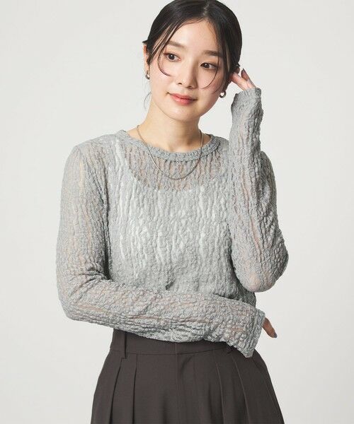 green label relaxing / グリーンレーベル リラクシング カットソー | 【WEB限定】＜at ease＞レース プルオーバー カットソー（その他2）