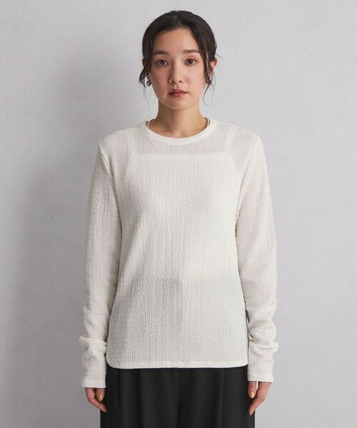 green label relaxing / グリーンレーベル リラクシング カットソー | 【WEB限定】＜at ease＞フクレジャカード プルオーバー カットソー | 詳細5