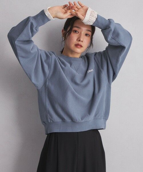 green label relaxing/グリーンレーベル リラクシング <at ease>クロップド スウェット プルオーバー ROYAL FREE green label relaxing/グリーンレーベル リラクシング <at ease>クロップド スウェット プルオーバー ROYAL FREE