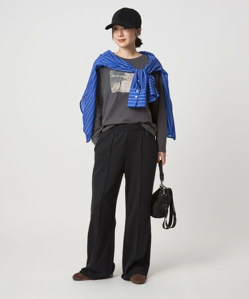at ease＞フォトプリント ロングスリーブ Tシャツ （カットソー