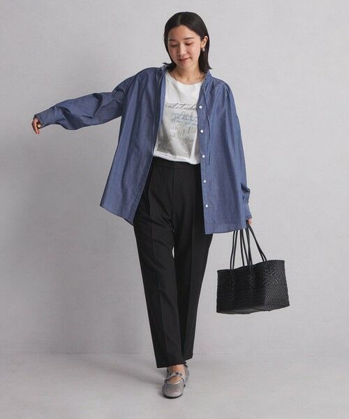 green label relaxing / グリーンレーベル リラクシング カットソー | 【WEB限定】＜at ease＞フォトプリント ロングスリーブ Tシャツ | 詳細15