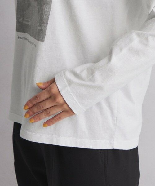 green label relaxing / グリーンレーベル リラクシング カットソー | 【WEB限定】＜at ease＞フォトプリント ロングスリーブ Tシャツ | 詳細21