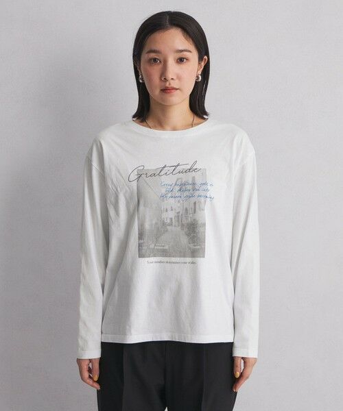 WEB限定】＜at ease＞フォトプリント ロングスリーブ Tシャツ