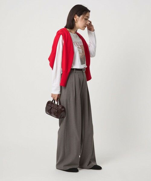 green label relaxing / グリーンレーベル リラクシング カットソー | 【WEB限定】＜at ease＞フォトプリント ロングスリーブ Tシャツ | 詳細21