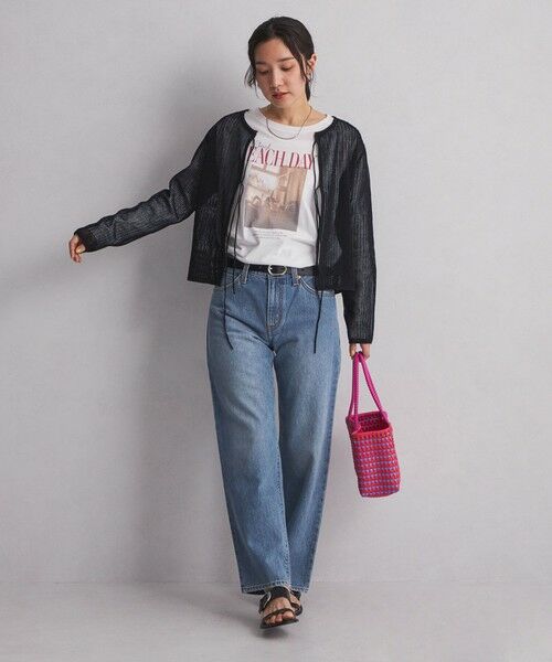 green label relaxing / グリーンレーベル リラクシング カットソー | 【WEB限定】＜at ease＞フォトプリント ロングスリーブ Tシャツ | 詳細24