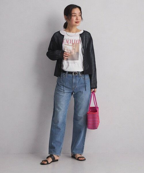 green label relaxing / グリーンレーベル リラクシング カットソー | 【WEB限定】＜at ease＞フォトプリント ロングスリーブ Tシャツ | 詳細25