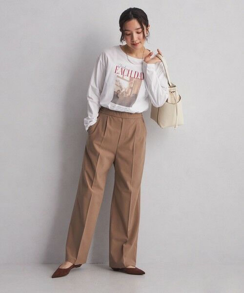 green label relaxing / グリーンレーベル リラクシング カットソー | 【WEB限定】＜at ease＞フォトプリント ロングスリーブ Tシャツ | 詳細27