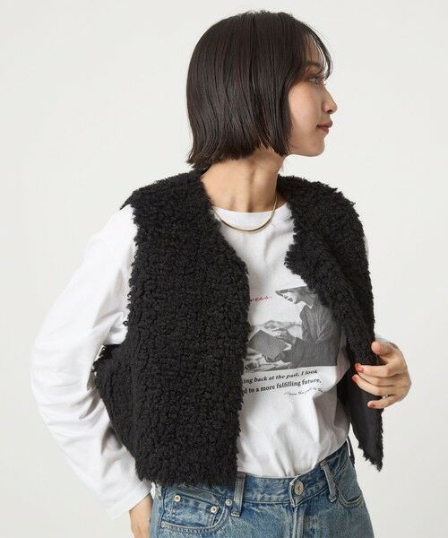 green label relaxing / グリーンレーベル リラクシング カットソー | 【WEB限定】＜at ease＞フォトプリント ロングスリーブ Tシャツ | 詳細29