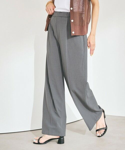 green label relaxing/グリーンレーベル リラクシング 【WEB限定】<at ease>オルマイ ワイド パンツ -マシンウォッシャブル・ストレッチ・帯電防止- MD. GRAY XS(34) green label relaxing/グリーンレーベル リラクシング 【WEB限定】<at ease>オルマイ ワイド パンツ -マシンウォッシャブル・ストレッチ・帯電防止- MD. GRAY XS(34)