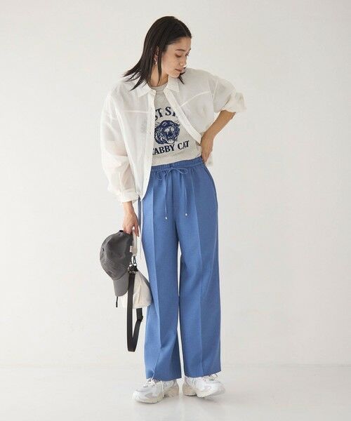 パンツ elena 結論シリーズ】ニーハイフレアパンツ -マシンウォッシャブル