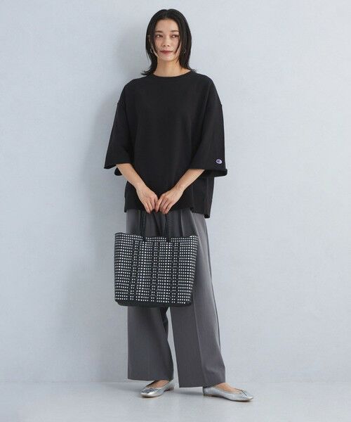 Outil グリーン 長袖カットソー セール】 【別注】＜Champion＞6分袖 スウェット プルオーバー