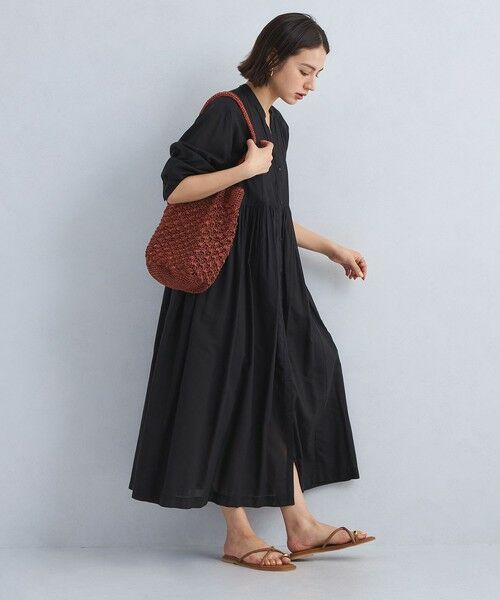 green label relaxing/グリーンレーベル リラクシング ボイル ギャザー ハオリ ワンピース BLACK FREE green label relaxing/グリーンレーベル リラクシング ボイル ギャザー ハオリ ワンピース BLACK FREE