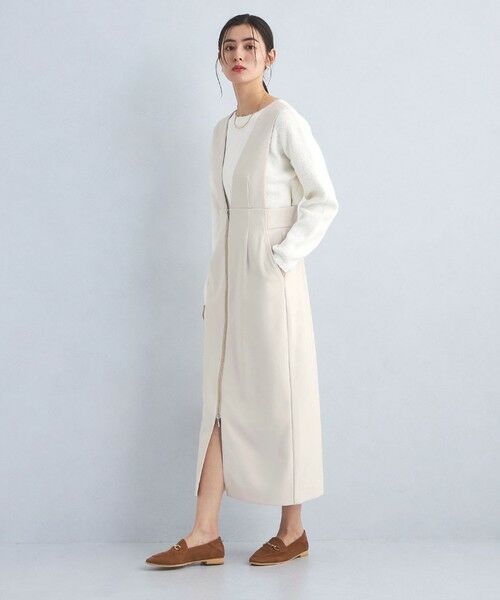 green label relaxing/グリーンレーベル リラクシング ニット プルオーバー × ジャンパースカート セット ワンピース OFF WHITE FREE green label relaxing/グリーンレーベル リラクシング ニット プルオーバー × ジャンパースカート セット ワンピース OFF WHITE FREE