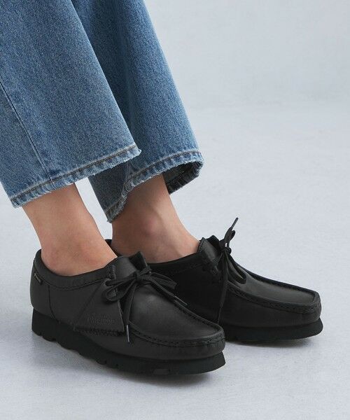 green label relaxing/グリーンレーベル リラクシング <Clarks>Wallabee.GTX / レディース ワラビーゴアテックス シューズ BLACK 24cm(UK5) green label relaxing/グリーンレーベル リラクシング <Clarks>Wallabee.GTX / レディース ワラビーゴアテックス シューズ BLACK 24cm(UK5)