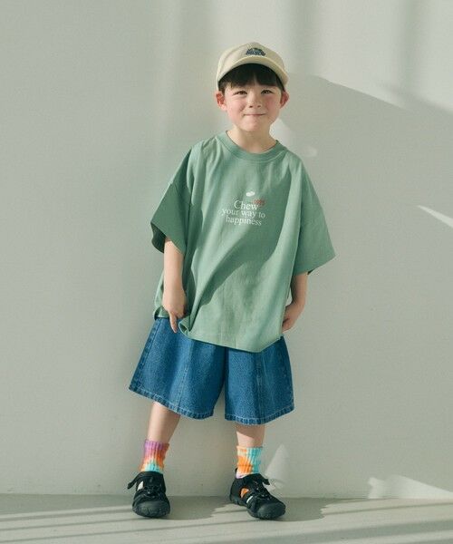 green label relaxing/グリーンレーベル リラクシング 【別注】<HI-CHEW><FRUIT OF THE LOOM>Tシャツ/ キッズ 110cm-150cm LIME XS(110-120cm) green label relaxing/グリーンレーベル リラクシング 【別注】<HI-CHEW><FRUIT OF THE LOOM>Tシャツ/ キッズ 110cm-150cm LIME XS(110-120cm)