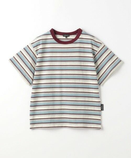 green label relaxing/グリーンレーベル リラクシング ボーダー ビッグ Tシャツ / キッズ 100cm-160cm LT. BLUE 150cm green label relaxing/グリーンレーベル リラクシング ボーダー ビッグ Tシャツ / キッズ 100cm-160cm LT. BLUE 150cm