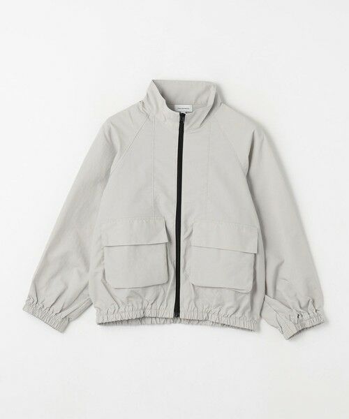 green label relaxing/グリーンレーベル リラクシング シャカシャカ ブルゾン / キッズ 100cm-130cm - 撥水・UVカット - LT. GRAY 120cm green label relaxing/グリーンレーベル リラクシング シャカシャカ ブルゾン / キッズ 100cm-130cm - 撥水・UVカット - LT. GRAY 120cm