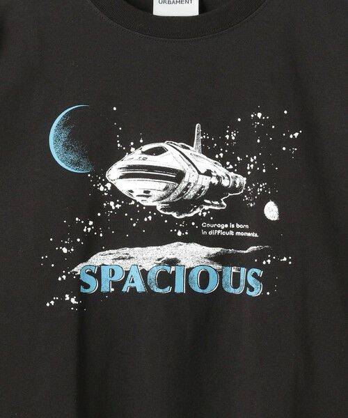 セール】 【別注】＜URBAMENT＞SPACE ロングスリーブ Tシャツ