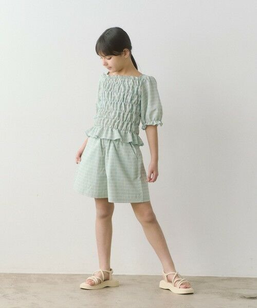 セール】 チェック キュロットパンツ / キッズ 140cm-160cm
