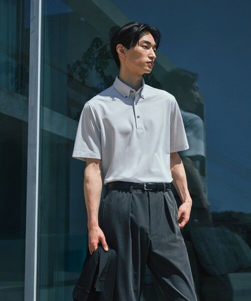 green label relaxing / グリーンレーベル リラクシング ポロシャツ | DUADRY CLEAN バーズアイ ボタンダウン ポロシャツ -吸水速乾・抗菌- | 詳細5