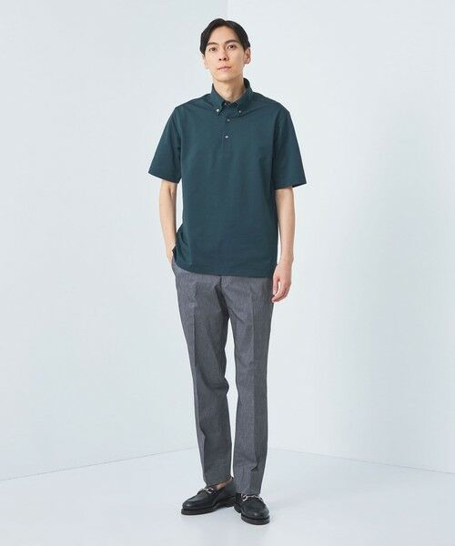 【ONLY】ネイビー 、グリーン２着セット ボタンダウン ポロシャツ　48サイズ 鎌倉シャツ】ネイビー・グレー ボタンダウンポロシャツ 2枚