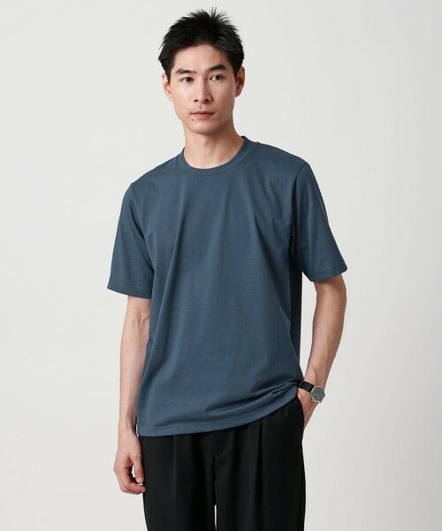green label relaxing / グリーンレーベル リラクシング Tシャツ | 【WEB限定】JUST fit ジャケイン T 半袖 Tシャツ カットソー -吸水速乾・抗菌-(TURQUOISE)