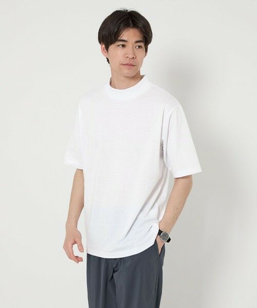 green label relaxing / グリーンレーベル リラクシング Tシャツ | 【WEB限定】JUST fit デイリー モック 半袖 Ｔシャツ カットソー -吸水速乾・抗菌- | 詳細5