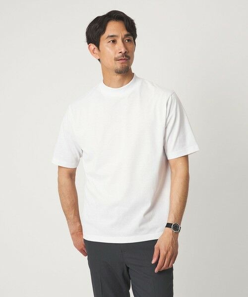 green label relaxing / グリーンレーベル リラクシング Tシャツ | 【WEB限定】JUST fit デイリー モック 半袖 Ｔシャツ カットソー -吸水速乾・抗菌- | 詳細3
