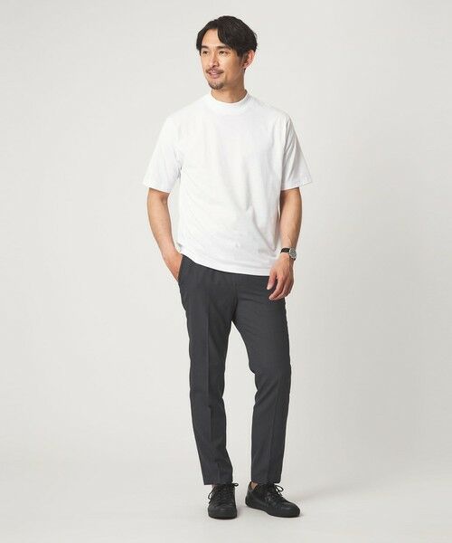 green label relaxing / グリーンレーベル リラクシング Tシャツ | 【WEB限定】JUST fit デイリー モック 半袖 Ｔシャツ カットソー -吸水速乾・抗菌- | 詳細4