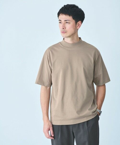 green label relaxing/グリーンレーベル リラクシング 【WEB限定】JUST fit デイリー モック 半袖 Tシャツ カットソー -吸水速乾・抗菌- MOCA XL green label relaxing/グリーンレーベル リラクシング 【WEB限定】JUST fit デイリー モック 半袖 Tシャツ カットソー -吸水速乾・抗菌- MOCA XL