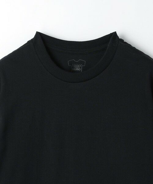 green label relaxing / グリーンレーベル リラクシング Tシャツ | ＜Hanes＞クロ クルーネック Tシャツ | 詳細7