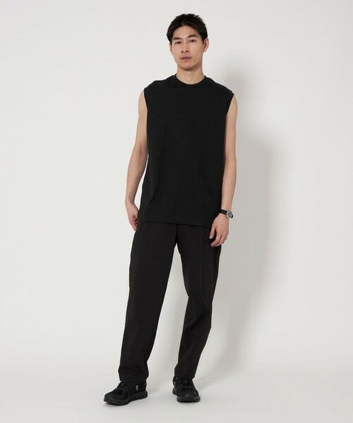 green label relaxing / グリーンレーベル リラクシング Tシャツ | ＜Hanes＞クロ ノースリーブ Tシャツ | 詳細1