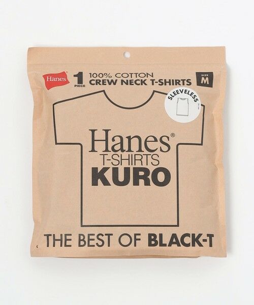 green label relaxing / グリーンレーベル リラクシング Tシャツ | ＜Hanes＞クロ ノースリーブ Tシャツ | 詳細12