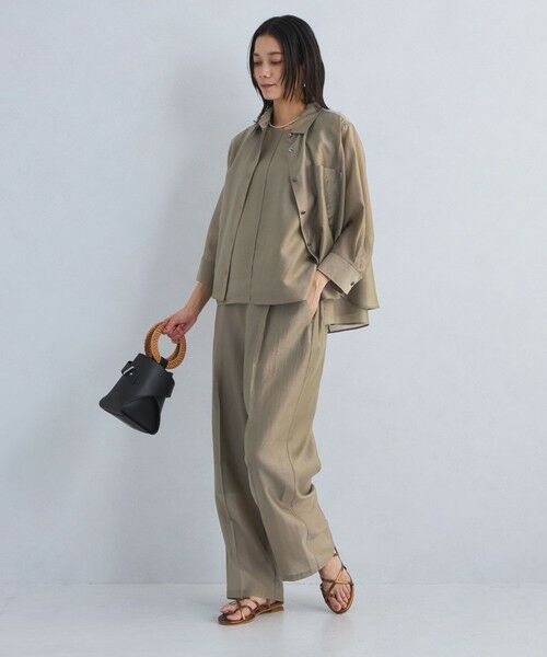「green label relaxing」 ノースリーブブラウス FREE レッド レディース UNITED ARROWS green label relaxing｜フレア ノースリーブ