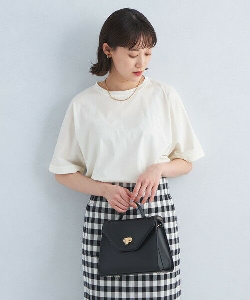 green label relaxing/グリーンレーベル リラクシング トリコット ロールアップ スリーブ カットソー -接触冷感- OFF WHITE FREE green label relaxing/グリーンレーベル リラクシング トリコット ロールアップ スリーブ カットソー -接触冷感- OFF WHITE FREE