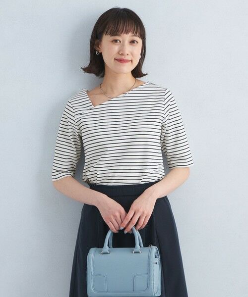 green label relaxing/グリーンレーベル リラクシング アシンメトリーネック ポンチ 5分袖 プルオーバー カットソー その他1 FREE green label relaxing/グリーンレーベル リラクシング アシンメトリーネック ポンチ 5分袖 プルオーバー カットソー その他1 FREE