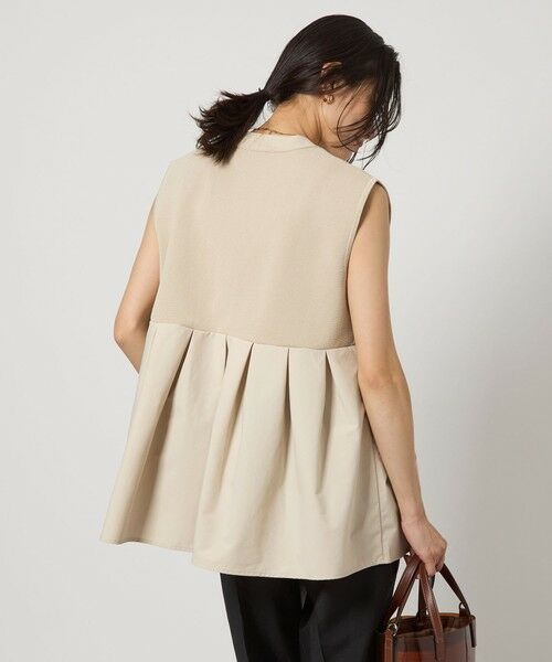 green label relaxing / グリーンレーベル リラクシング ベスト | ドッキング ペプラム ニット ジレ -ウォッシャブル- | 詳細6