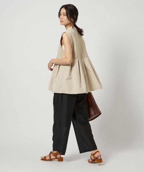 green label relaxing / グリーンレーベル リラクシング ベスト | ドッキング ペプラム ニット ジレ -ウォッシャブル- | 詳細8