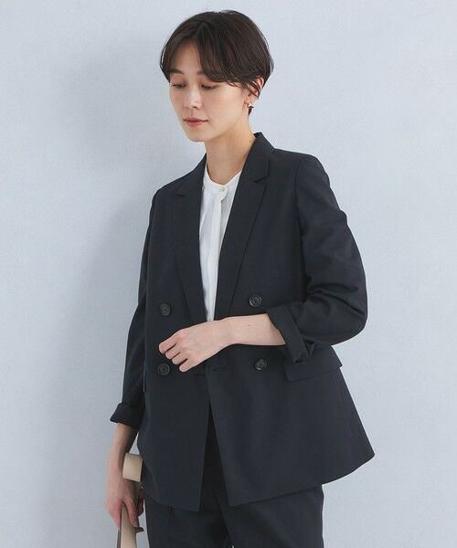 【美品】ライトカチリラ　ダブルジャケット UNITED ARROWS green label relaxing ライト カチリラ ダブル