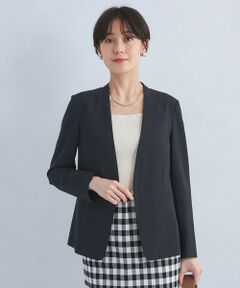 グリーンレーベルリラクシング　ノーカラー　カラーレス　ジャケット　ネイビー　M green label relaxing（グリーンレーベルリラクシング）の