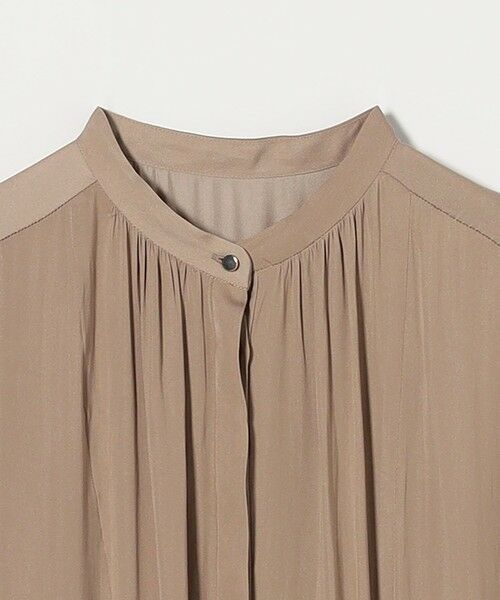 green label relaxing / グリーンレーベル リラクシング ロング・マキシ丈ワンピース | サテン ギャザー ショートスリーブ ワンピース | 詳細6