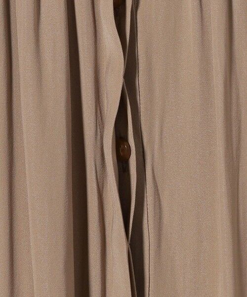 green label relaxing / グリーンレーベル リラクシング ロング・マキシ丈ワンピース | サテン ギャザー ショートスリーブ ワンピース | 詳細9