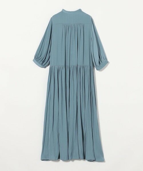 green label relaxing / グリーンレーベル リラクシング ロング・マキシ丈ワンピース | サテン ギャザー ショートスリーブ ワンピース | 詳細16