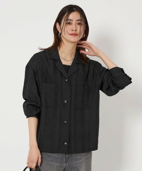 green label relaxing/グリーンレーベル リラクシング シアー チェック シャツ BLACK FREE green label relaxing/グリーンレーベル リラクシング シアー チェック シャツ BLACK FREE