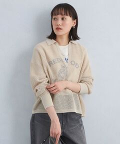 green label relaxing / グリーンレーベル リラクシング ニット・セーター | メッシュ スキッパー ニット プルオーバー -ウォッシャブル-