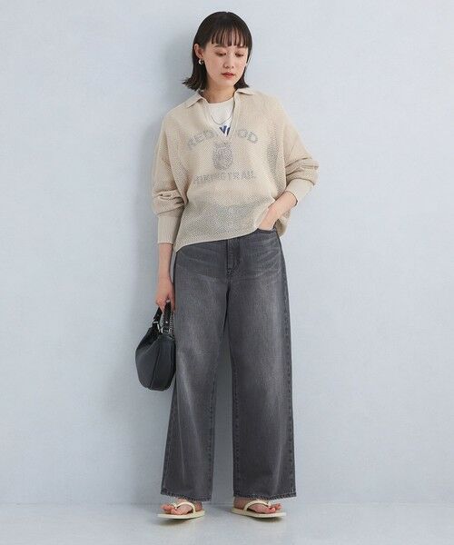 green label relaxing / グリーンレーベル リラクシング ニット・セーター | メッシュ スキッパー ニット プルオーバー -ウォッシャブル- | 詳細4