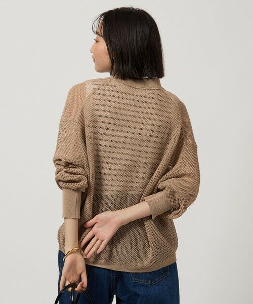 green label relaxing / グリーンレーベル リラクシング ニット・セーター | メッシュ スキッパー ニット プルオーバー -ウォッシャブル- | 詳細6