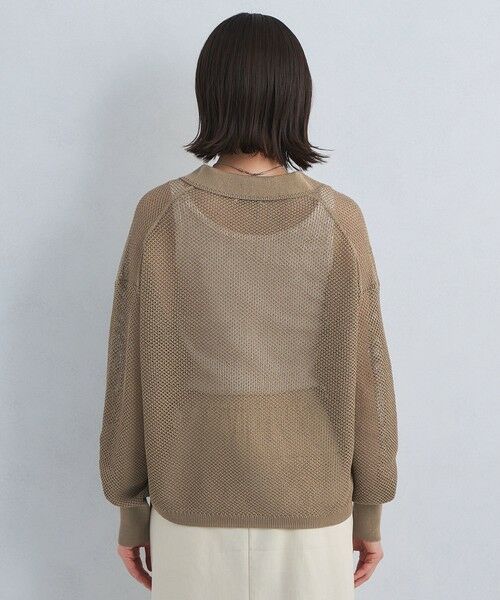 green label relaxing / グリーンレーベル リラクシング ニット・セーター | メッシュ スキッパー ニット プルオーバー -ウォッシャブル- | 詳細13