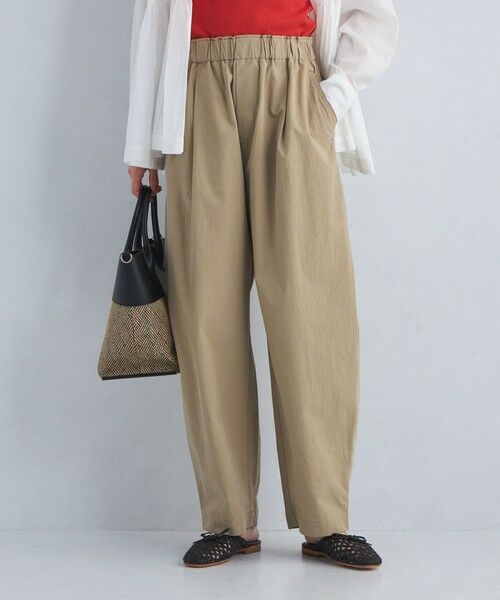 green label relaxing/グリーンレーベル リラクシング ［size SHORTあり］イージー カーブ パンツ BEIGE M(38)